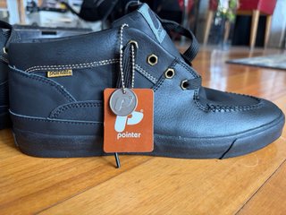Zapatos Pointer Cuero Hombre Negro