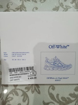 Zapatillas Off-White Mujer Grises y Plateadas
