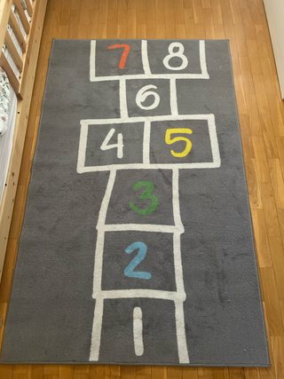 Alfombra infantil de juegos con números