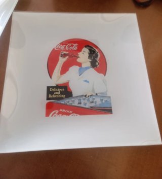 2 Platos Retro Coca-Cola