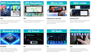 Autoradio 1DIN Android Wireless CarPlay 2GB+64GB