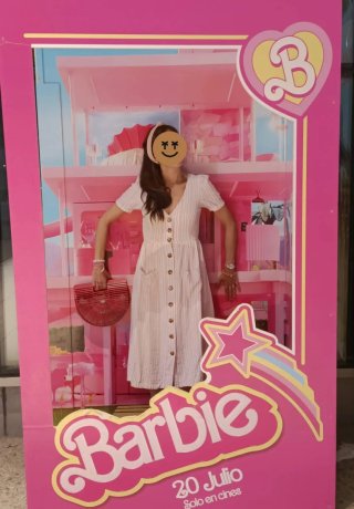 Vestido Easy Wear rayas rosa y blanco