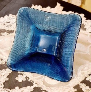 Portacaramelle Porta bon bon italian cobalt glass