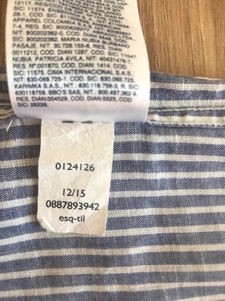 Camisa Tommy Hilfiger L Lino Rayas Manga Larga