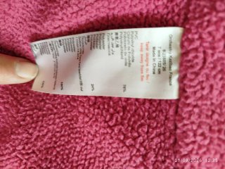 Gabardina PVC niña rosa chicle talla 7 años