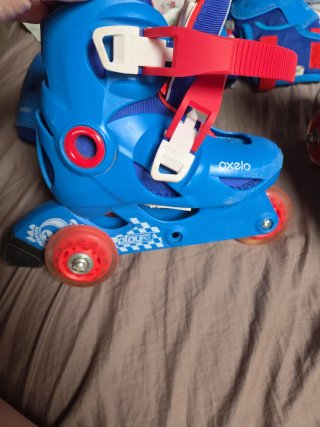 Conjunto Patines y Protectores Oxelo Azul