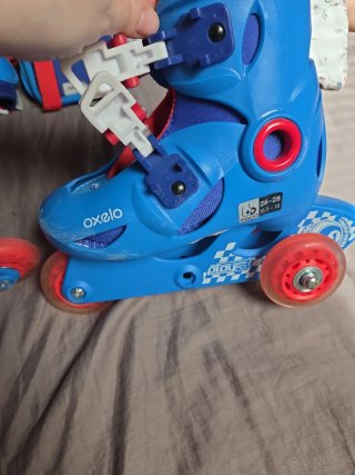 Conjunto Patines y Protectores Oxelo Azul
