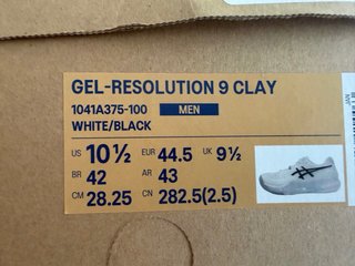 Asics Gel-Resolution 9 Clay Talla 44.5