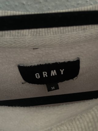 Sudadera GRIMEY Gris Logo Verde