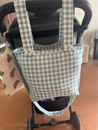 Colchoneta y fundas carrito bebé Cuadro Vichy