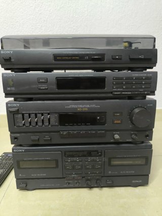 Equipo Hi-Fi Sony vintage + tocadiscos PS-LX60