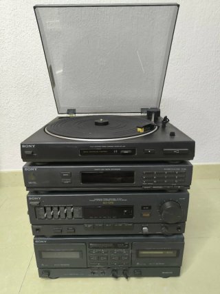 Equipo Hi-Fi Sony vintage + tocadiscos PS-LX60