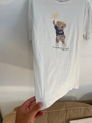 Camiseta Polo Bear Ralph Lauren Blanca