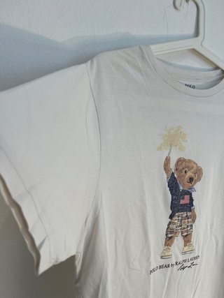 Camiseta Polo Bear Ralph Lauren Blanca