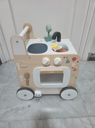 Cocinita Andador Cocina Madera Vertbaudet 2 en 1