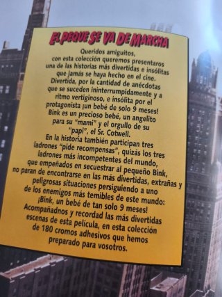 Álbum de cromos El Peque se va de marcha COMPLETO