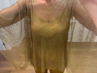 Conjunto fiesta Sophie & Lucie dorado Talla M