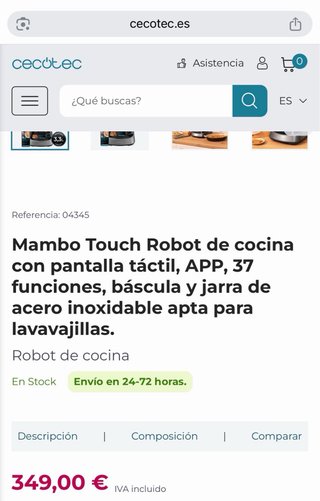 Robot de cocina Cecotec Mambo