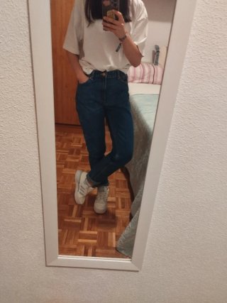 Pantalones vaqueros mujer azul