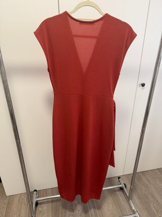 Vestido Sfera cruzado terracota T.M