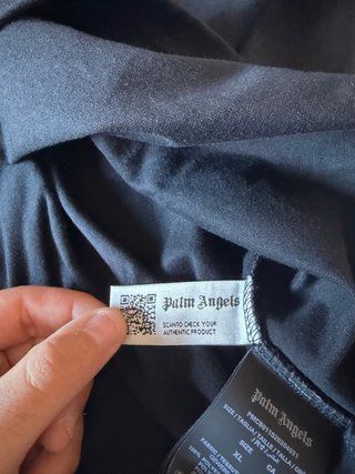 Camiseta Palm Angels Negra Talla Xl