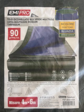 Pack 2 Lonas 6x4M Impermeables Ojales Reforzados