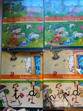 Libros Letrilandia 1 y 2.