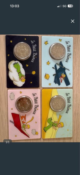 Pack 32 Monedas 2€ El Principito coincard francia