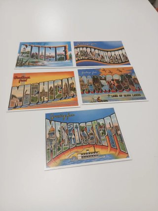 50 Postales estética Vintage Estados Unidos