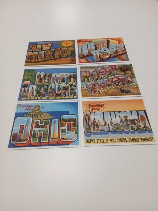 50 Postales estética Vintage Estados Unidos