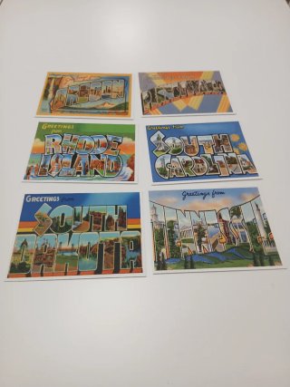 50 Postales estética Vintage Estados Unidos