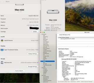 Mac mini 2014 Late / 8GB RAM / SSD 256