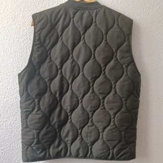 Chaleco acolchado hombre gris/verde oliva