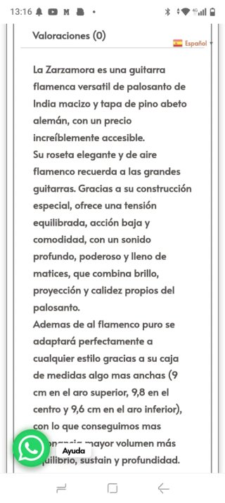 Guitarra Flamenca Maciza