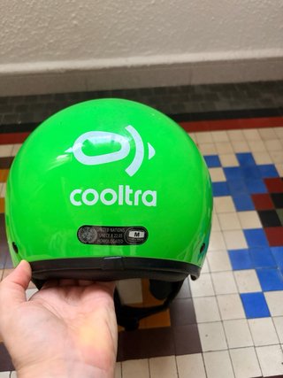 Casco Verde Scooter (M)
