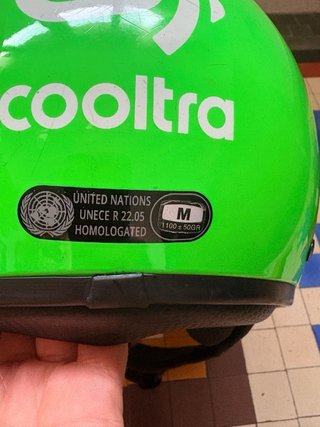 Casco Verde Scooter (M)