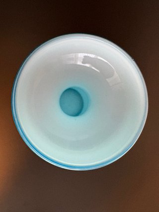 Muy bello jarrón de opalina vintage mid century