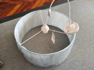Lámpara colgante infantil azul