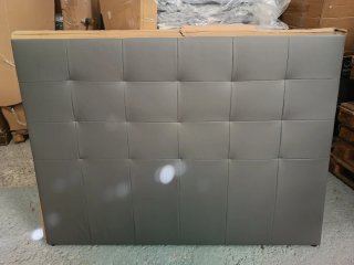 Cabecero Cama Tapizado Gris 150