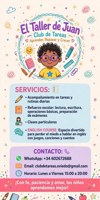 ¡Refuerzo y acompañamiento escolar!