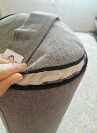 Bolster Yoga/Pilates Kimjaly Gris 60cm