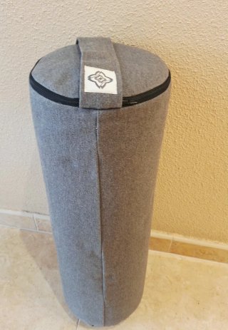 Bolster Yoga/Pilates Kimjaly Gris 60cm