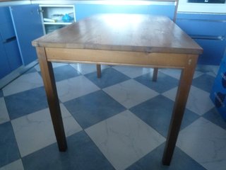 Mesa auxiliar de cocina de madera