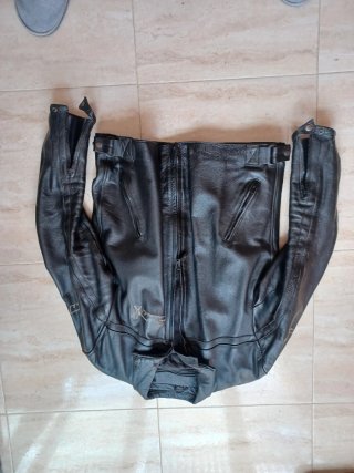 Chaqueta de cuero moto SUN T58