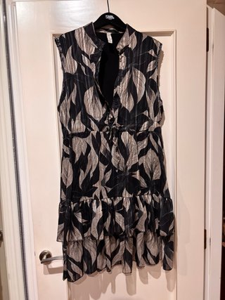 Vestido Karl Lagerfeld Boho Negro/Dorado Talla M