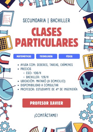 Clases particulares Matemáticas, Física y Tecno