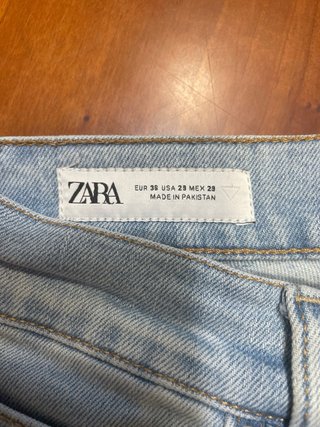 Pantalón vaquero Zara azul T.36