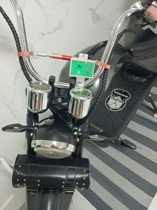 Moto eléctrica 50cc Moped Negra/Gris