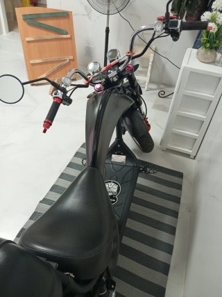 Moto eléctrica 50cc Moped Negra/Gris