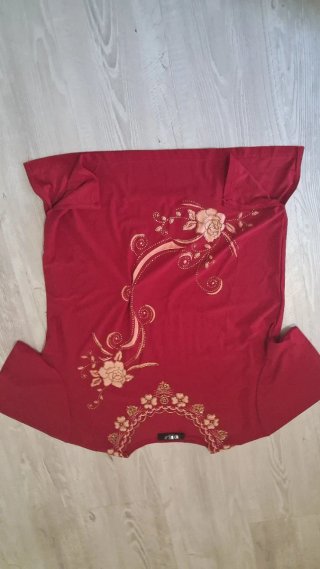 Maglia donna mezza manica rossa